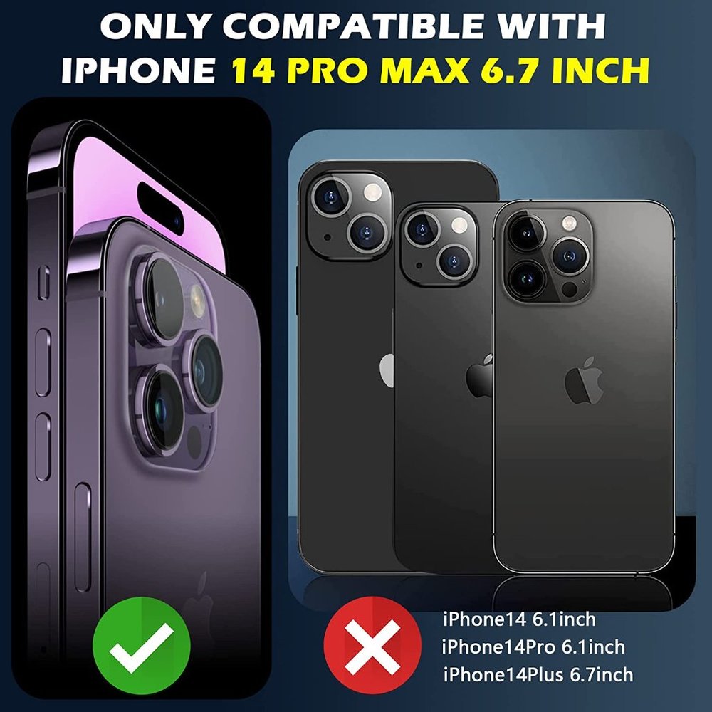 New Protective Clear Case for iPhone 14 Pro Max 6.7 Inch [5 in 1] Military Grade - Picture 2 of 9
